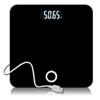 Feiyx Digital Electronic Scale,Digital Bathroom Scale w/Extra Large LED Display,Very Precise Scales (Color : Black) view 1