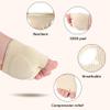 2 Pairs Fabric Metatarsal Pads for Women and Men - Metatarsal Sleeve with Gel Pads-Ball of Foot Cushions Pain Relief Forefoot Pads Foot Health Care (L-1 Pair Black and 1 Pair Beige) view 3