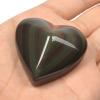 1/2LB Large Rainbow Obsidian LOVE Heart Stone Specimen Collection Pocket Palm Worry Stone view 2