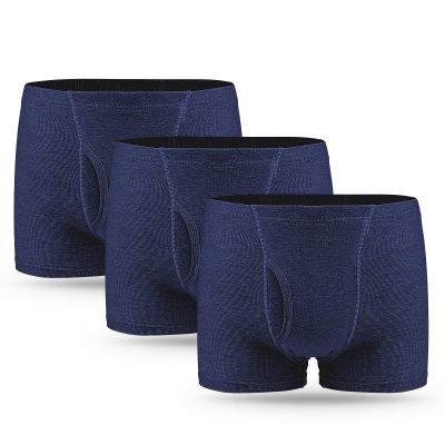 Mens Incontinence Underwear Washable Incontinence Briefs for Men Boxer Briefs Leak Proof Underwear with Absorbent Area 280ML, 3X-Large