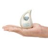 KEEPSAKE COMPANY White Teardrop Small Urns for Human Ashes/Mini Urn with Sky Blue Heart/Cremation Keepsakes for Ashes/Ash Holders (White - Sky Blue, Extra Small - EXS (3 Cu in)) view 2
