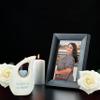 KEEPSAKE COMPANY White Teardrop Small Urns for Human Ashes/Mini Urn with Sky Blue Heart/Cremation Keepsakes for Ashes/Ash Holders (White - Sky Blue, Extra Small - EXS (3 Cu in)) view 4