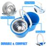 Spin Mop and Bucket System | 360 Spin Mop and Bucket with Wringer Set | Mops for Floor Cleaning | 3 Microfiber Mop Replacement Head Refills | 61" Extended Handle | Wet and Dry Use Floor Mop view 3