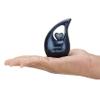 KEEPSAKE COMPANY White Teardrop Small Urns for Human Ashes/Mini Urn with Sky Blue Heart/Cremation Keepsakes for Ashes/Ash Holders (Blue - Sky Blue, Extra Small - EXS (3 Cu in)) view 2