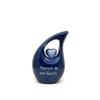 KEEPSAKE COMPANY White Teardrop Small Urns for Human Ashes/Mini Urn with Sky Blue Heart/Cremation Keepsakes for Ashes/Ash Holders (Blue - Sky Blue, Extra Small - EXS (3 Cu in)) view 4