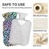 Colorful Leopard Hot Water Bottle Premium Rubber Cute Animals Spots Winter Hot Water Bags with Soft Velvet Cover 1 Liter view 4