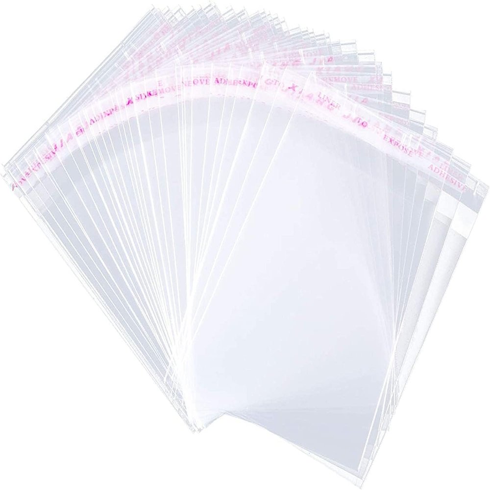 2000 Pcs 2'' x 3'' Clear Resealable Cellophane Cello Bags Resealable Adhesive on Flap Self Sealing OPP Poly Bag Tiny Clear Plastic Poly Bags for Jewelry Candies Cookies Decorative