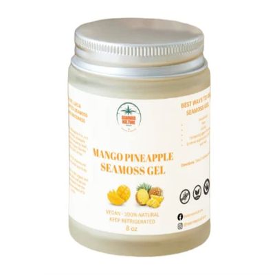 Sea Moss Gel- Infused with Mango and Pineapple Wildcrafted Organic Irish Moss Non-GMO All Natural No Preservatives(Mango Pineapple) (32 oz)