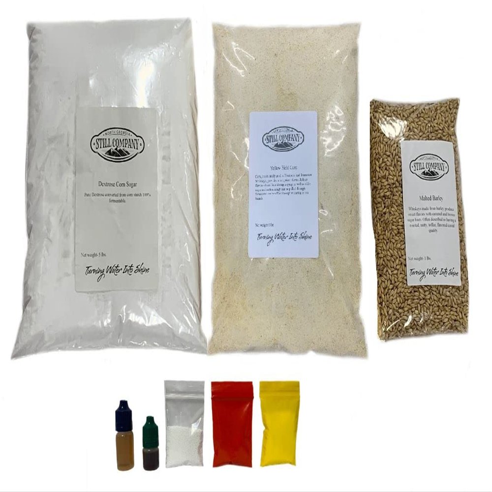 North Georgia Still Company's Fermentation Kit for Moonshine, Corn & Malted Barley Whiskey, DIY 10 Gallon Mash Kit