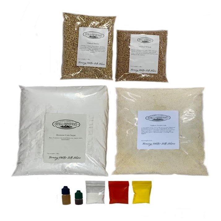 North Georgia Still Company's Fermentation Kit for Moonshine, Corn, Malted Barley & Wheat Whiskey, DIY 10 Gallon Mash Kit