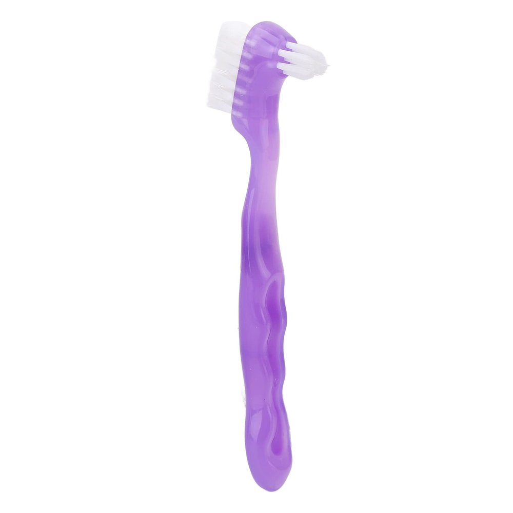 Denture Brush, False Teeth Brush Double Sided Soft Hair for Home Travel for Elderly