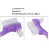 Denture Brush, False Teeth Brush Double Sided Soft Hair for Home Travel for Elderly view 3