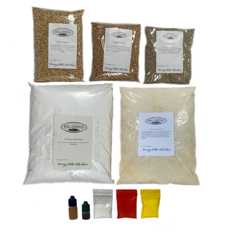 North Georgia Still Company's Fermentation Kit for Moonshine, Corn & Malted Barley, Rye & Wheat Whiskey, DIY 10 Gallon Mash Kit