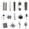 Adbzen Duster Household Cleaning Supplies Kit 16pcs Microfiber Feather Duster 100in Extension Pole Reusable Bendable Cobweb Duster Window High Ceiling Fan Gap Cleaner view 4
