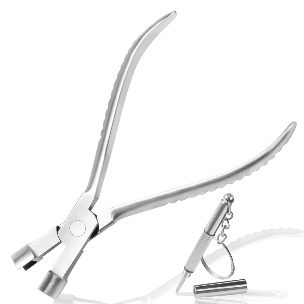LEONTOOL Eyeglasses Clip Sucker Pliers 6 Inch Eyeglasses Repair Pliers Optical Tools Optical Glasses Frames Repair Assembling & Adjusting Hand Tools with Professional Eyeglass Repair Screwdriver