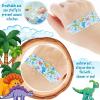 Patelai 300 Pieces Kids Bandages Bulk 10 Styles Children's Adhesive Flexible Colorful Cute Cartoon Bandages Waterproof Breathable Stickers Protection Care Cuts for Girls Boys(Dinosaur) view 4