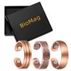 BioMag 3Pcs Lymphatic Drainage Copper Ring for Men Women, 99.99% Pure Copper Magnetic Rings, Jewelry Box view 2
