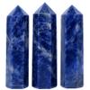 Amazing Gemstone Sodalite Crystal Points Bulk Healing Crystals and Stones - Pack of 3 Single Terminated Healing Wand Point Bulk Crystals for Crafts, Crystal Grid, DIY Work view 2