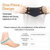 Ankle Ice Pack Wrap for Injuries Reusable Foot Ice Pack Stretchable Cold Pack Compression Therapy for Plantar Fasciitis, Achilles Tendonitis, Ankle Sprained, Sport Injuries, Heel Pain Relief(Black,M) view 4