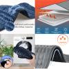 BEESOM Heating Pad for Back Pain and Cramp Relief, 16" x 30'' Ultra Soft Large Washable Moist & Dry Heat Therapy Electric Heat Pads with 6 Heat Settings and 4 Timer Settings,Blue view 2