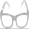 READING GLASSES Fashionable Plastic Women Luxury CZ Frost Style Ladies EYEGLASSES (Silver Grey, 2.50, multiplier_x) view 3