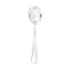 Party Essentials Disposable Plastic Cutlery/Heavy-Duty Flatware/Silverware for All Events, 50-Count, Shiny Silver Soup Spoons view 1