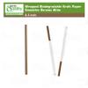 Wrapped Kraft Paper Smoothie Straws 0.3 Inch Wide, Biodegradable Brown Jumbo Durable Drinking Straws, Smoothies, Bubble Tea, Boba, Meal Prep, Milk Shakes, Bulk (100 - Pack) view 3