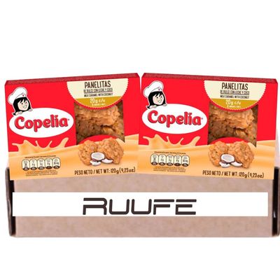 Panelitas Copelia (Pack of 2) 8.4 oz- Coconut Candy with a sweet Flavor Colombian snack dulce colombiano
