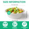 Potchen 300 Pack Disposable Paper Bowls Quality White Bowls Small Sugar Cane Fibers Party for Ice Cream Fruits Salad Soup Hot or Cold Use Catering Picnics Camping and Restaurant Supplies(16 oz) view 2