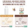Caenciennes Liposomal NAD+ 500 MG Supplement, True NAD Plus Supplement, Superior Absorption, Boost NAD+ More Efficient Than Nicotinamide Riboside for Cellular Energy, Healthy Aging, 60 Serving view 3