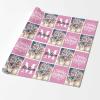 Personalized Merry Christmas Wrapping Paper with Photo, Custom Gift Wrapping Paper Roll for Friend, Grandma, Grandpa, Birthday, Wedding, Christmas Gifts - Pink, 58x23, 5 Rolls view 2