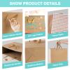 12 Pack Kraft Paper Bags, Large Gift Bags with Tissue Paper, Brown Paper Gift Bags with Ribbon Handles for Shopping, Small Business, Bridal Party, Wedding, Christmas and Holiday (12.5 x4.5 x11) view 4