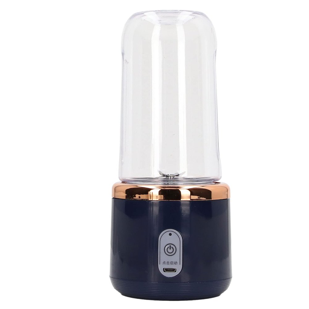 Portable Blender 300ml 6 Blades 22000rpm 1200mAh Food Grade PCTG USB Charging Travel Blender for Fruit Vege Coffee Mini Juicer(Blue) , Portable Blender 300ml 6 Blades 22000rpm 1200mAh FPortable Bl