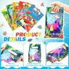 Perthlin 150 Pieces Luau Hawaiian Gift Bags for Kids Summer Tropical Party Favor Hawaiian Goodie Aloha Flamingo Plastic Treat Bags with Handles for Summer Goody Gift Party Supplies, 6 Styles view 3