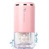 ANKUNABA Contact Lens Cleaner, Portable Soft Contact Lens Cleaning Machine with USB Charger, Automatic Vibration Contact Lenses Cleaner Case for Traveling (Pink) view 1