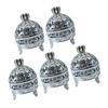 Zerodeko 15pcs Silver Round Shape Candy Storage Boxes Creative Plastic Containers for Party Favors Weddings Birthdays for Candy Holders and Treats view 4