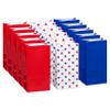 American Greetings 10" Large Patriotic Gift Bags, Red, White and Blue (16-Count) view 1