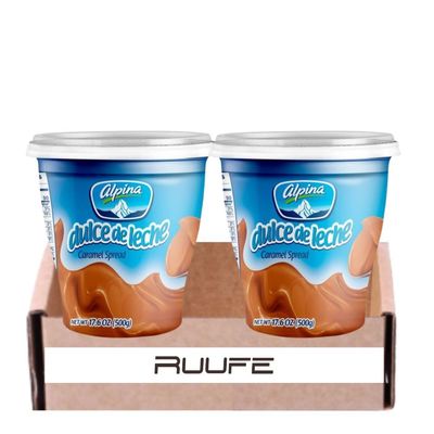 Colombian Arequipe (2 PACK) or Dulce de Leche Colombian food dulce Colombiano made by Alpina
