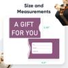 Swipe It Gift Card Holder Sleeves Paper 100 Pack Bulk for Christmas, Holiday, Birthday, Fathers Day, Housewarming, Wedding, Anniversary, Baby Shower, Spa, A Gift for You, Purple view 2
