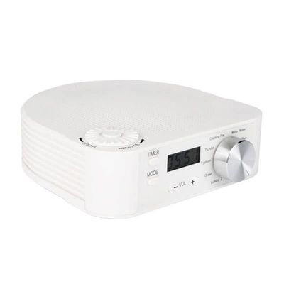 Feiyxu Sound Machines White Noise Machine,10 Natural Soothing Sounds 4 Timers Portable Soothing Sounds and Memory Function Sleep (Color : White)