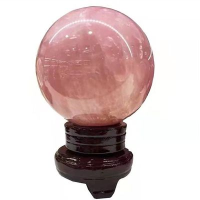 WGPHD Health & Household 9CM Glorious Natural Healing Crystal Ball Rose Quartz Spheres Stone for Decoration 1PC