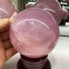 WGPHD Health & Household 9CM Glorious Natural Healing Crystal Ball Rose Quartz Spheres Stone for Decoration 1PC view 3