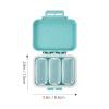 2pcs Portable Sealed Medicine Organizer Compartments Travel Storage Case for Pills Vitamins and Small Items Lightweight Design for Wallets and Backpacks view 3