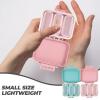 2pcs Portable Sealed Medicine Organizer Compartments Travel Storage Case for Pills Vitamins and Small Items Lightweight Design for Wallets and Backpacks view 4