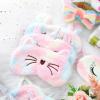 12 Pcs Sleepover Party Supplies for Girls Unicorn Rainbow Animal Plush Sleep Eye Mask Soft Spa Headband for Women Overnight Spa Bachelorette Party Favors view 3