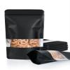100 Pack Smell Proof Bags, Resealable Bags with Matte Window, Foil Pouch Stand Up Sealable Bags for PackagingBlack,3.5" x 5.1" view 1