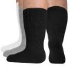 NOVAYARD Extra Wide Diabetic Socks for Men, Non-Binding Loose Fit Hospital Socks 3 Pairs view 1