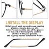 1 Pair Metal Eyeglass Replacement Arm, Eyewear Frame Temple Replacement Universal Sunglasses Arm Legs Replacement for Thin Metal Glasses, SunglassesGold view 4