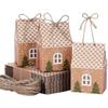KUYYFDS Christmas Party Gift Box Christmas Kraft Candy Box Christmas Gift Bag Christmas Party Decorations Paper Box 50 Pieces Christmas Gift Boxes view 1