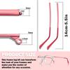 1 Pair Metal Eyeglass Replacement Arm, Eyewear Frame Temple Replacement Universal Sunglasses Arm Legs Replacement for Thin Metal Glasses, SunglassesBurgundy view 2